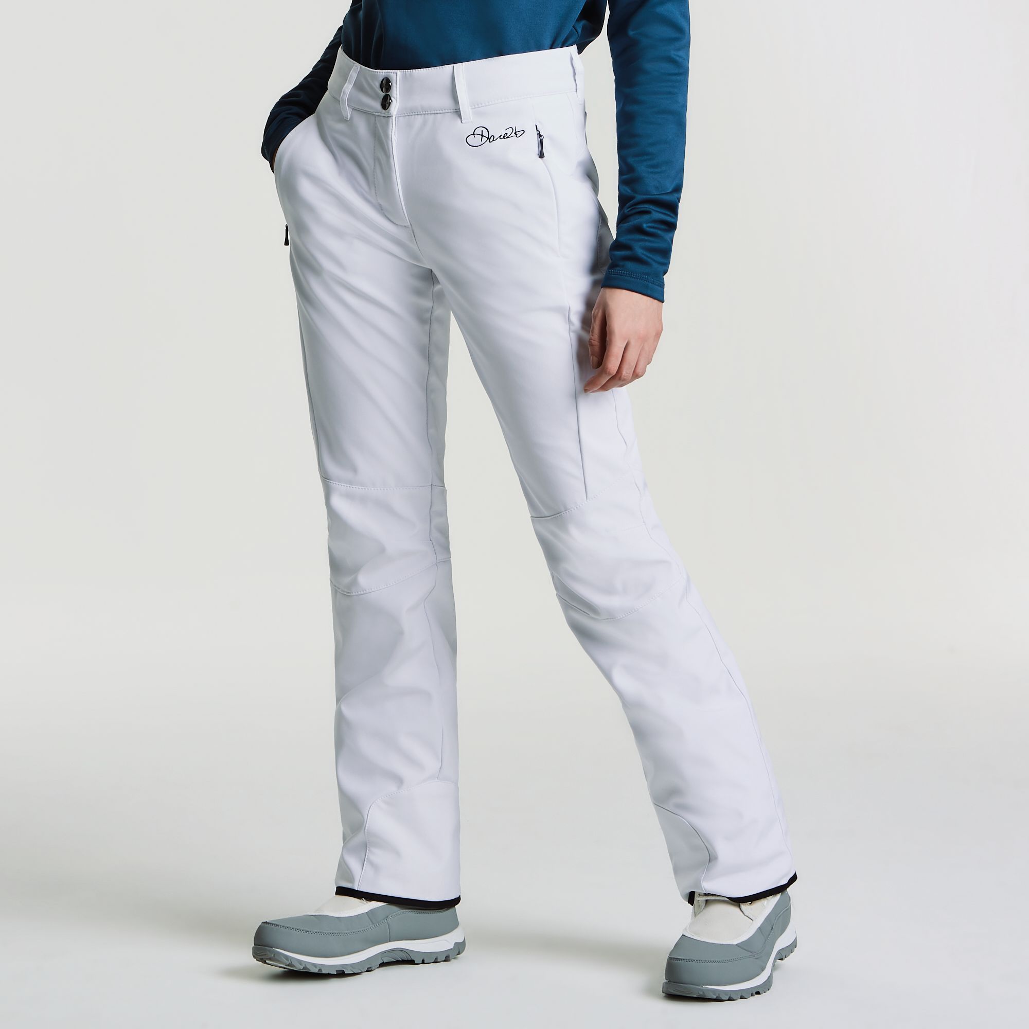 Women's Dare2b Rarity Luxe Softshell Ski Pants White RRP £100 Size 12-14 -  Ski Market
